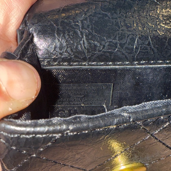 CHANEL Black Quilted Mini Bag with Gold Accents - Picture 12 of 13